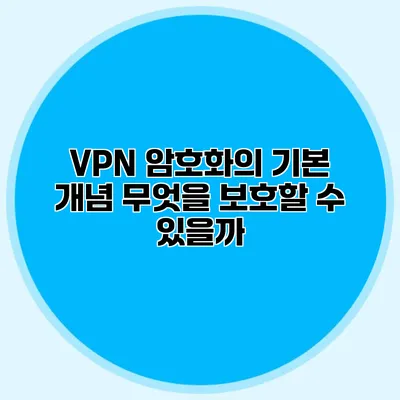 VPN 암호화의 기본 개념 무엇을 보호할 수 있을까?