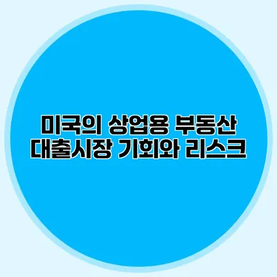 미국의 상업용 부동산 대출시장 기회와 리스크