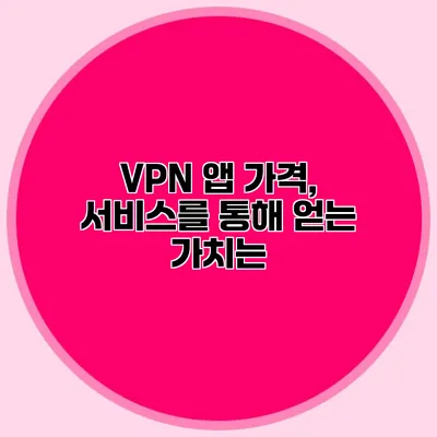 VPN 앱 가격, 서비스를 통해 얻는 가치는?